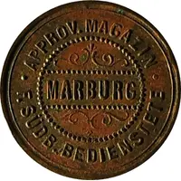 1 Krone - Consumption token for employees of the Südbahn Maribor / Marburg an der Drau