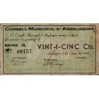 25 Céntimos Argelaguer