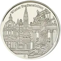 Österreich Wien Medaille - Hundertwasserhaus - Wiener Stadtansichten