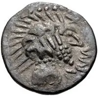 1 Denarius X and circle, XX