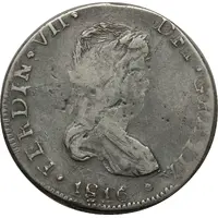 8 Reales - Fernando VII Durango - Royalist coinage