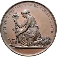 Horticultural Society of the Canton of Vaud bronze