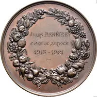 Horticultural Society of the Canton of Vaud bronze