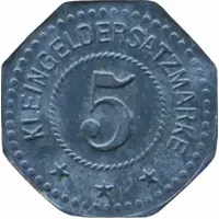 5 Pfennig - Leipzig-Plagwitz Grohmann and Frosch
