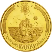 10 000 Francs 1st Moon landing