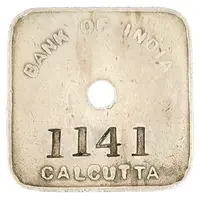Token - Bank of India Calcutta