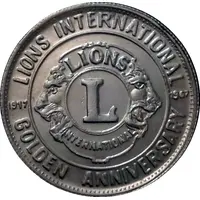 Token - Mohammad Reza Pahlavi 7th Anniversary of Lions