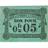 5 Centimes - Chambre de Commerce de Constantine