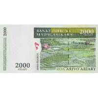 2000 Ariary / 10000 Francs 2007