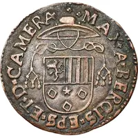 Counter token - Maximilien de Berghes, Bishop of Cambrai