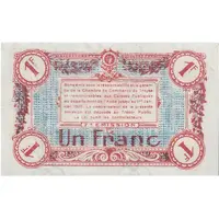 1 Franc - Chambre De Commerce de Troyes