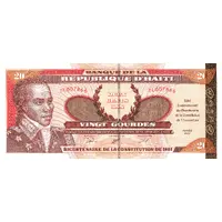 20 Gourdes Bicentennial