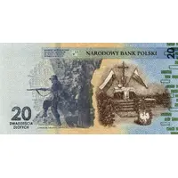 20 Zlotys Warsaw Uprising