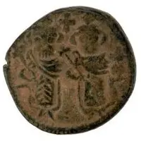Follis / Fals - two standing figures type Arab-Byzantine