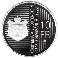 10 Franken - Johann I 200 Years of Sovereignty