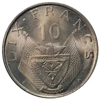 10 Francs Pattern, copper-nickel