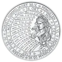 Calendar Medal 2019 Jahresregent Merkur