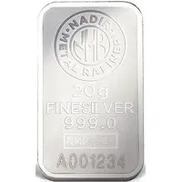 Bar - 20 Grams Silver Nadir Metal Rafineri