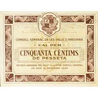 50 Cèntims 2nd Issue