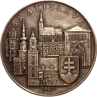 Medal - Ioannes Paulus II Visit in Bratislava 1990