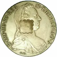 Thaler counterstamped Maria Theresa
