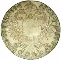 Thaler counterstamped Maria Theresa