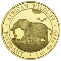 1000 Shilling Elephant, Gold