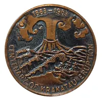Medal - Centenary of Krakatau Eruption