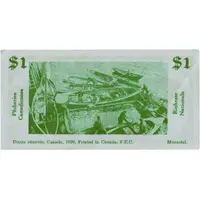 1 Dollar - Banque scolaire F.E.C. Montreal, Quebec