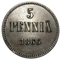5 Pennia - Aleksandr II