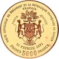 5000 Francs Georges Pompidou - essai