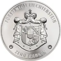 10 Franken - Anton Florian 300 Year Liechtenstein