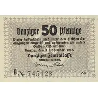 50 Pfennige Danziger Zentralkasse
