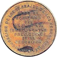 Medal - Railroad Lines of Oruro Cochabamba Viacha Potosi