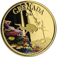 10 Dollars - Elizabeth II Diving Paradise, Colourised