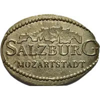 Elongated coin - Salzburg Mozart's City