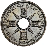 1/2 Penny - George V