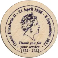 Wooden Token - Scarborough Coin Club Ontario