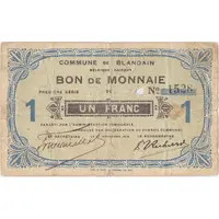 1 Franc Commun de Blandain