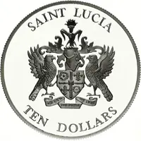 10 Dollars - Elizabeth II Battle of the Saints, Silver Proof Issue