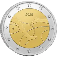 2 Euro Finland-Sweden Athletics International 100 years
