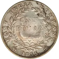 Indian Rupee counterstamped William IV