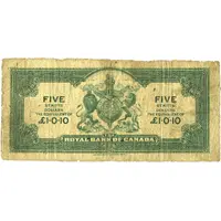 5 Dollars Royal Bank of Canada