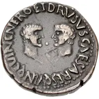 Semis - Tiberius C V I N C NERO ET DRVSVS CAESARES QVINQ