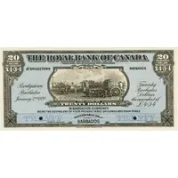 20 Dollars / 4 Pounds 3 Shillings 4 Pence