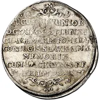 1 Thaler - August II Death of Clara Maria