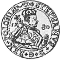 Talar koronny - Stefan Batory Olkusz mint