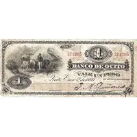 1 Peso - Banco de Quito
