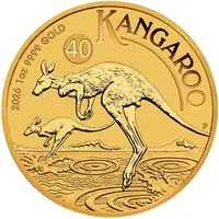 100 Dollars - Charles III 1st Portrait - Australian Kangaroo - Gold Bullion Coin
