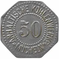 50 Pfennig - Mücheln Anhaltische Kohlenwerke